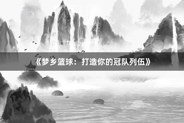 《梦乡篮球：打造你的冠队列伍》